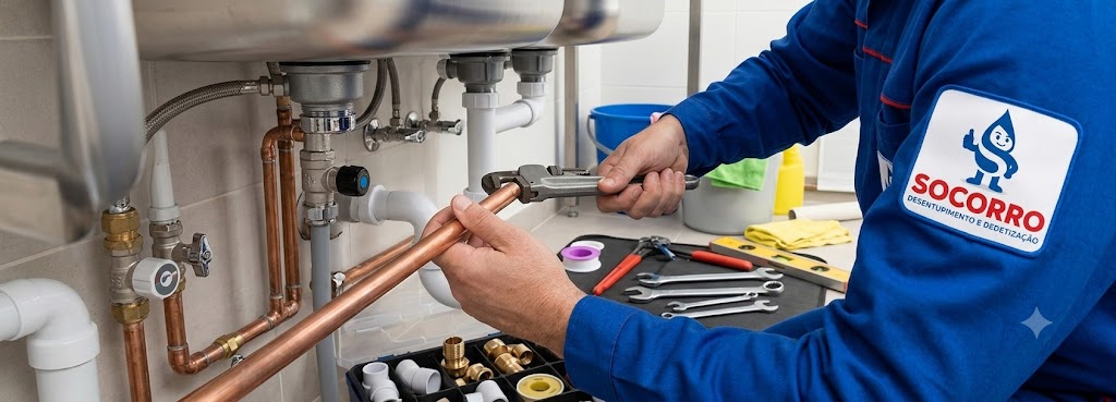 Profissional realizando Serviços de Hidráulica em Biguaçu